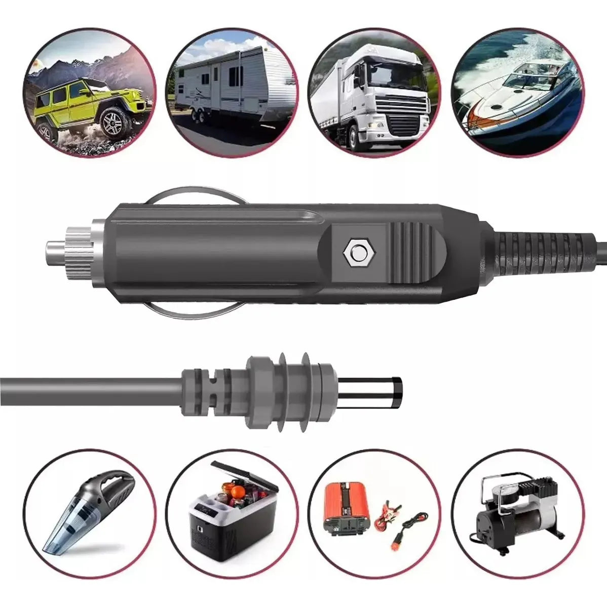 Cabo 12v/24v De Carregamento Para Starlink Mini Cinzeiro 2m