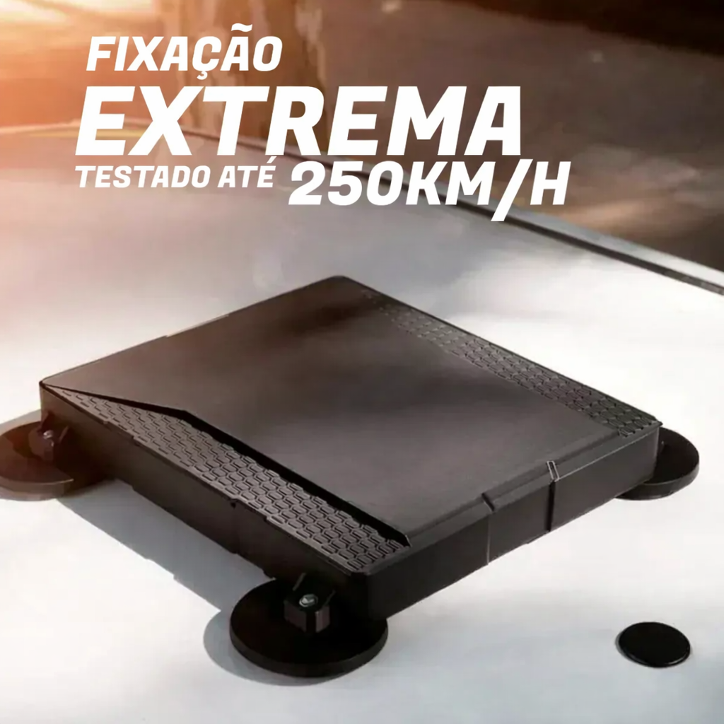 Case Para Starlink Mini Veícular Fechado Ímã 66mm Teto Carro Preto
