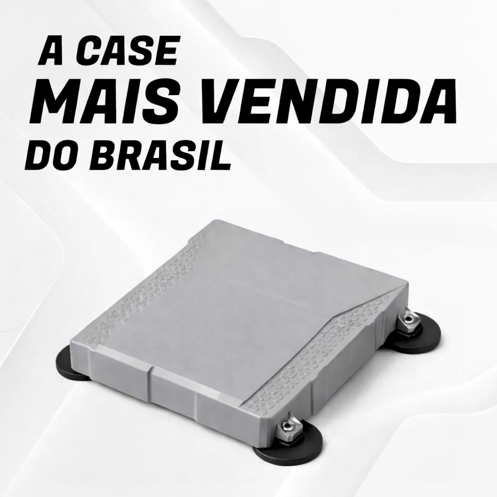 Case Para Starlink Mini Veícular Fechado Ímã 66mm Teto Carro Cinza