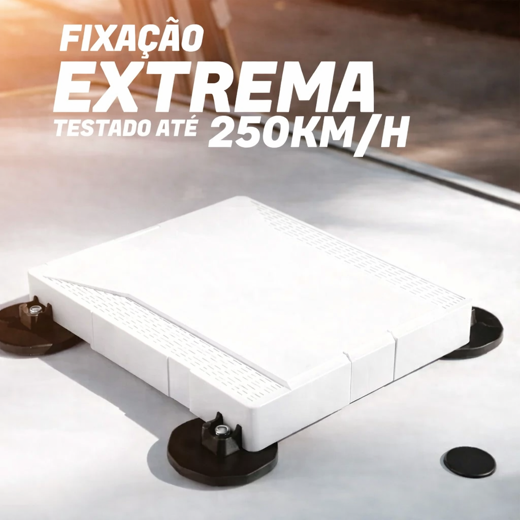 Case Para Starlink Mini Veícular Fechado Ímã 66mm Teto Carro Branco