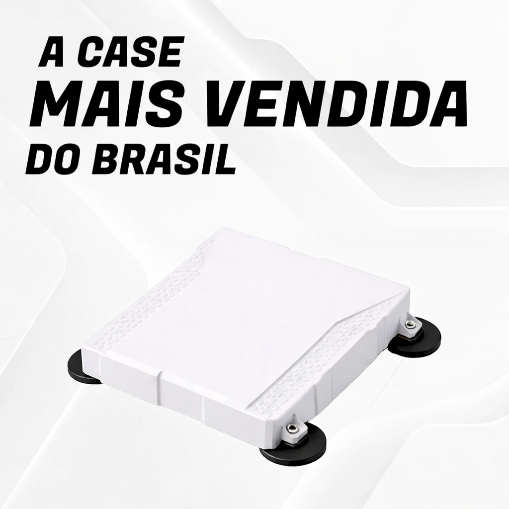 Case Para Starlink Mini Veícular Fechado Ímã 66mm Teto Carro Branco