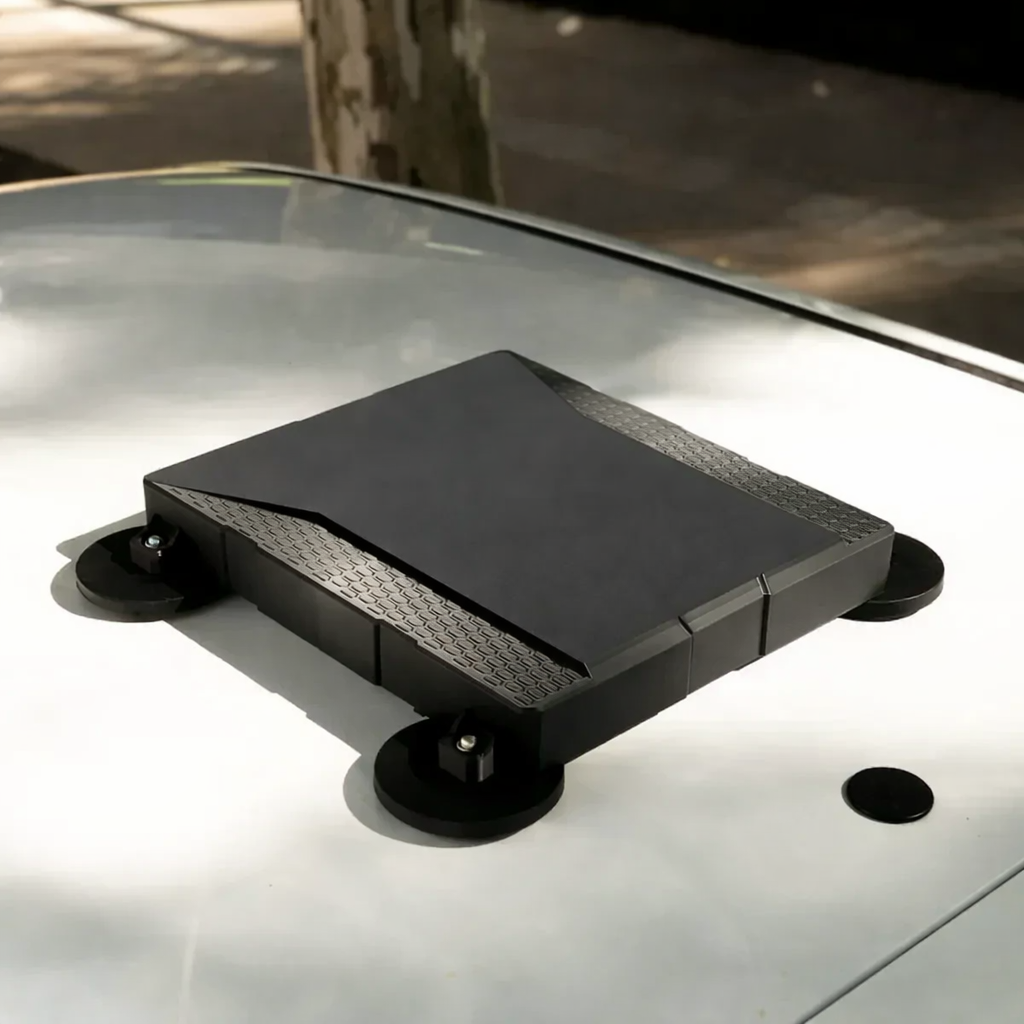 Case Para Starlink Mini Veícular Fechado Ímã 66mm Teto Carro Preto