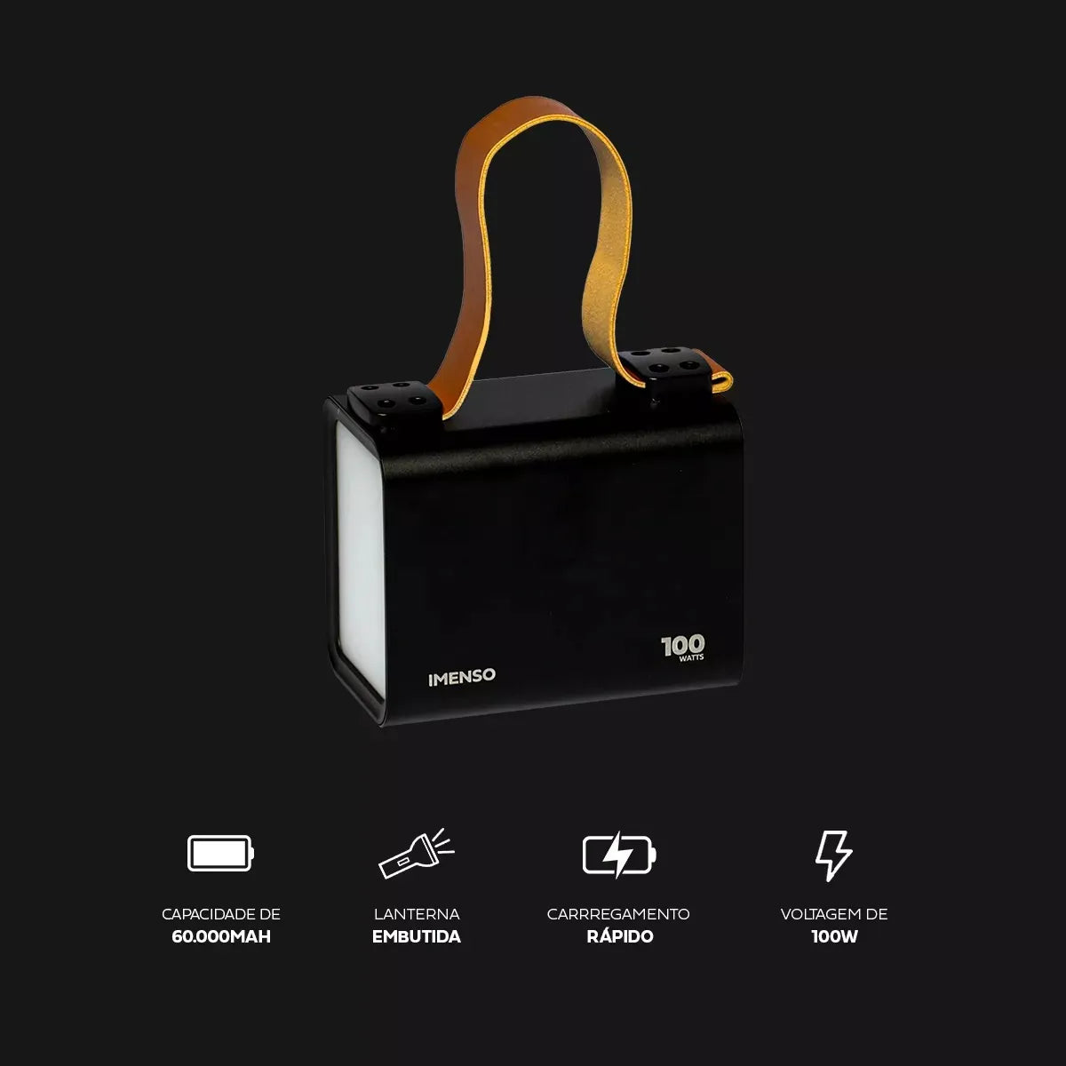 Powerbank Carregador 618s Ultra Rápido 60000mah 100w