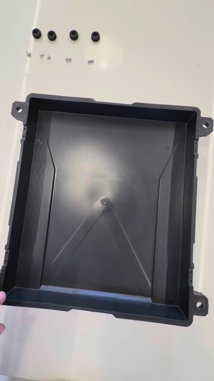 Case Starlink Mini Veícular Fechado Ímã 88mm Teto Carro Preto